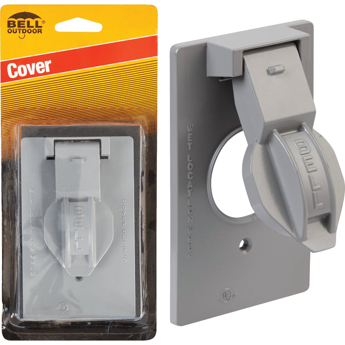 Bell Single Receptacle Weatherproof Outdoor Outlet Cover