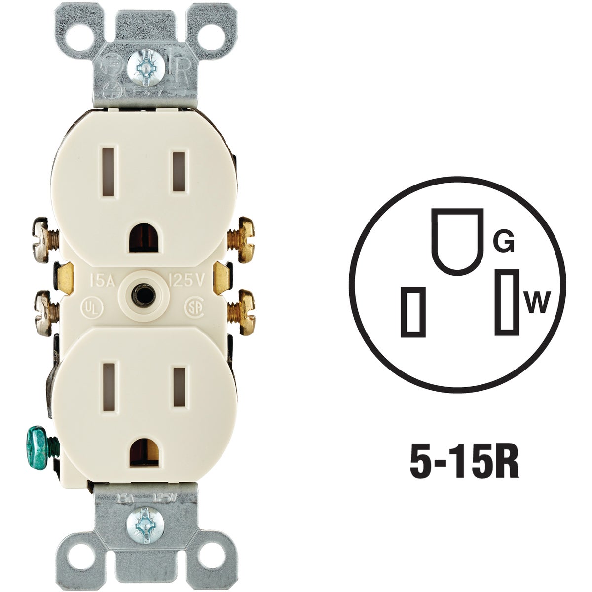 Leviton Tamper Resistant Duplex Outlet