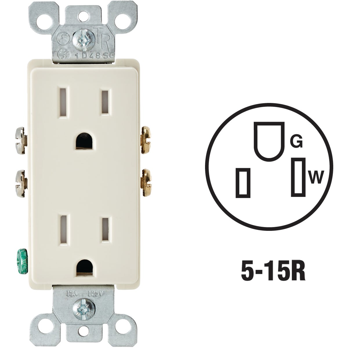 Leviton Decora Tamper Resistant Duplex Outlet