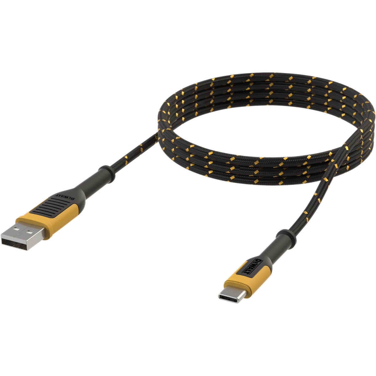 DEWALT 4 Ft. Type-C to USB Reinforced Braided Cable