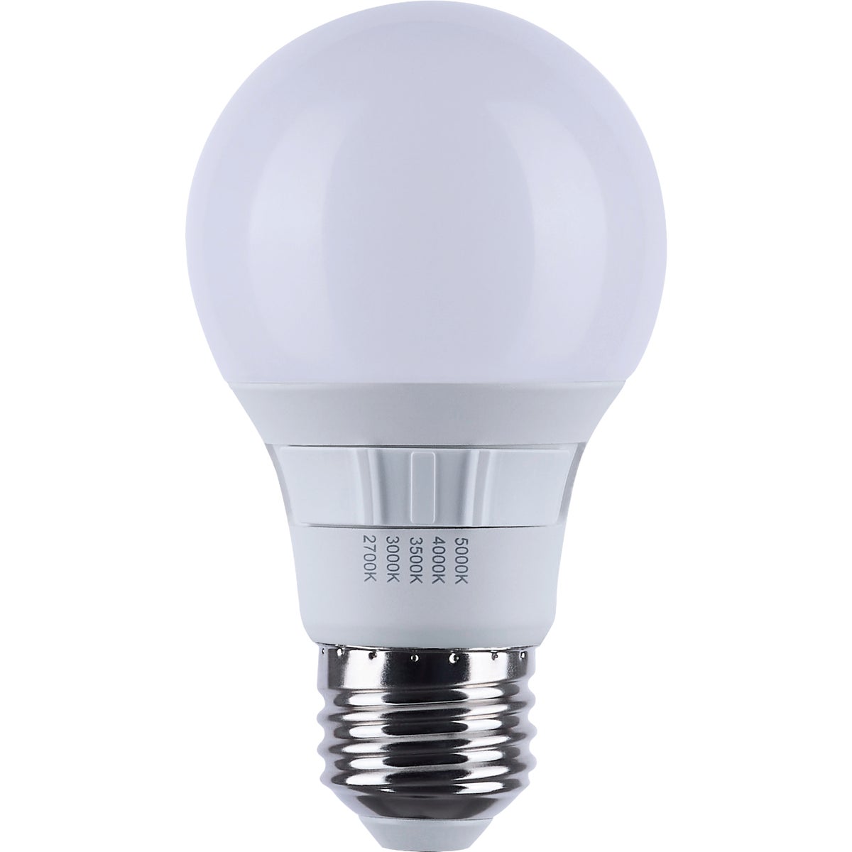 Satco 60W Equivalent 5CCT-Selectable A19 Medium Base Traditional LED Light Bulb (4-Pack)