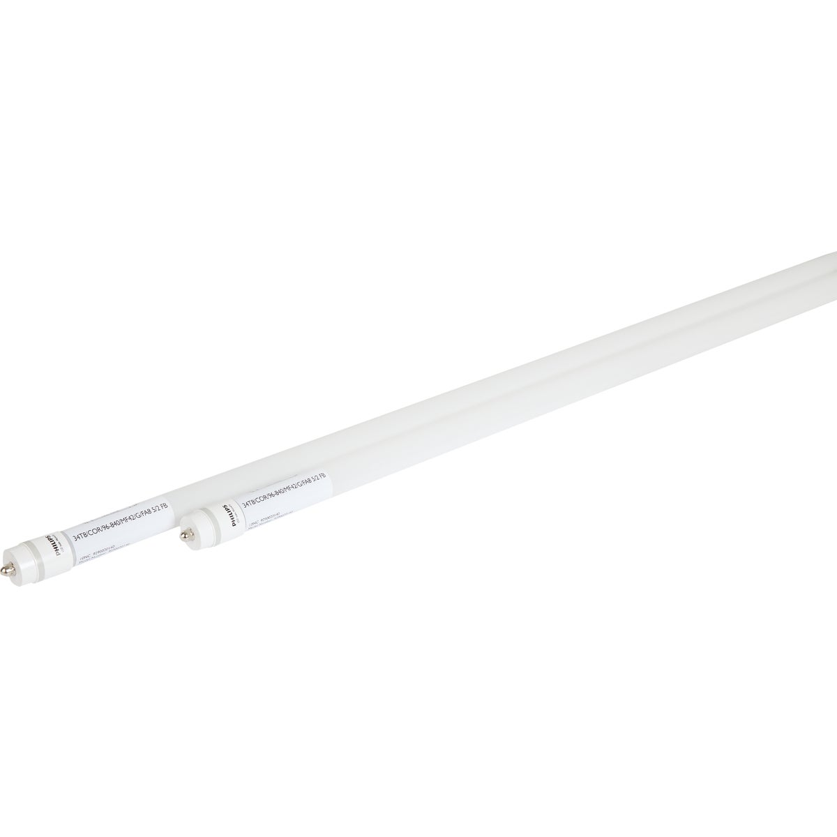 Philips Mainsfit 75W Equivalent 8 Ft. Cool White T8 Single Pin LED Tube Light Bulb (2-Pack)