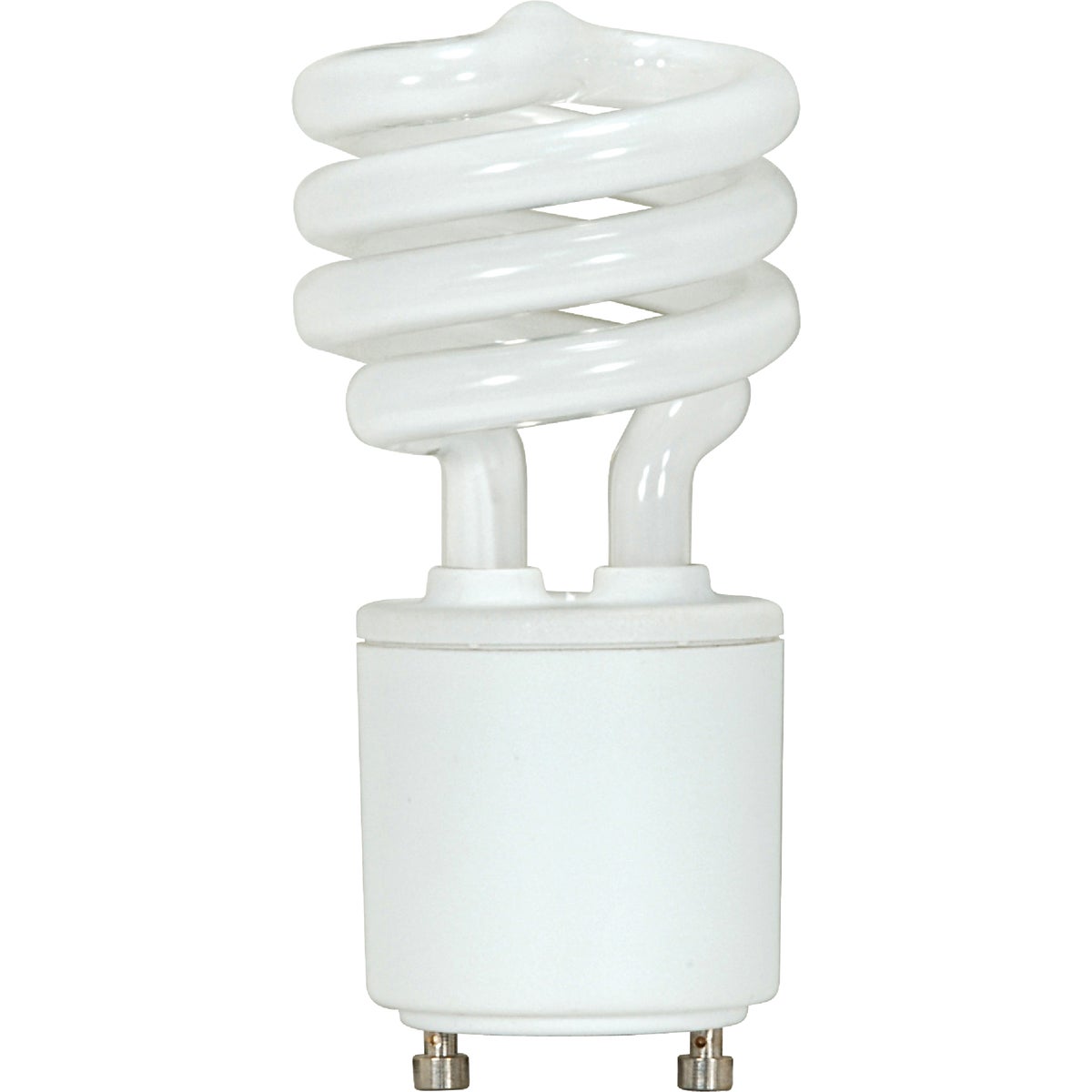Satco 60W Equivalent Neutral White GU24 Base T2 Spiral CFL Light Bulb