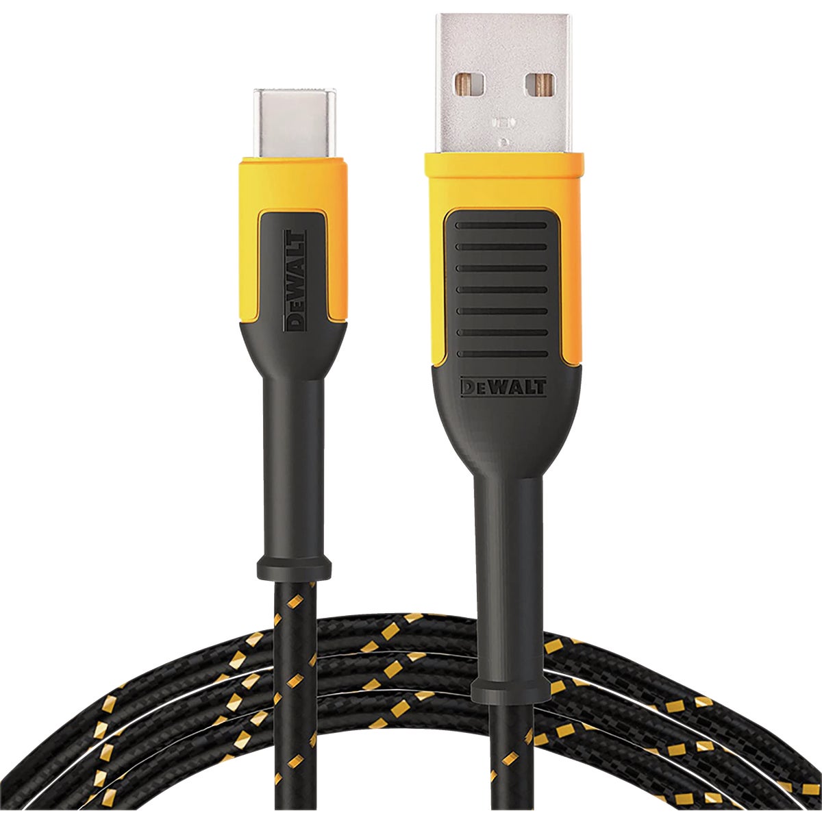DEWALT 10 Ft. Type-C to USB Reinforced Braided Cable