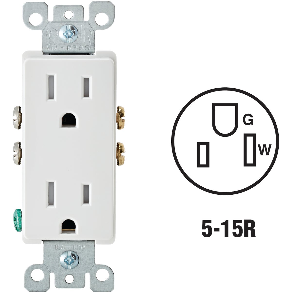 Leviton Decora Tamper Resistant Duplex Outlet