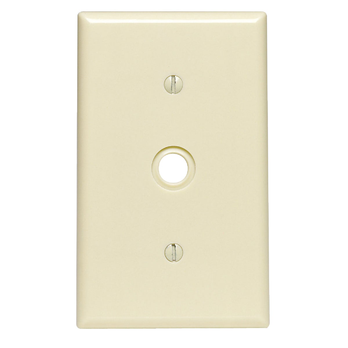 Leviton Telephone/Cable Wall Plate With Knockout