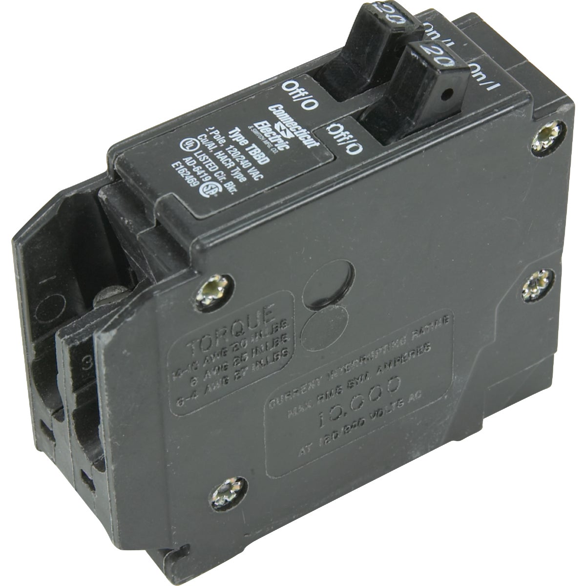 Connecticut Electric Interchangeable Packaged Circuit Breaker