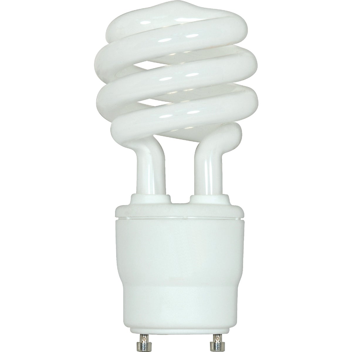 Satco 60W Equivalent Warm White GU24 Base T2 Spiral CFL Light Bulb