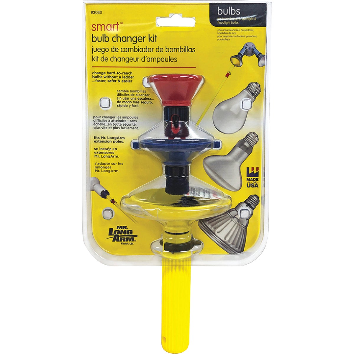 Mr Longarm A-Line/Flood/Reflector Light Bulb Changer Kit