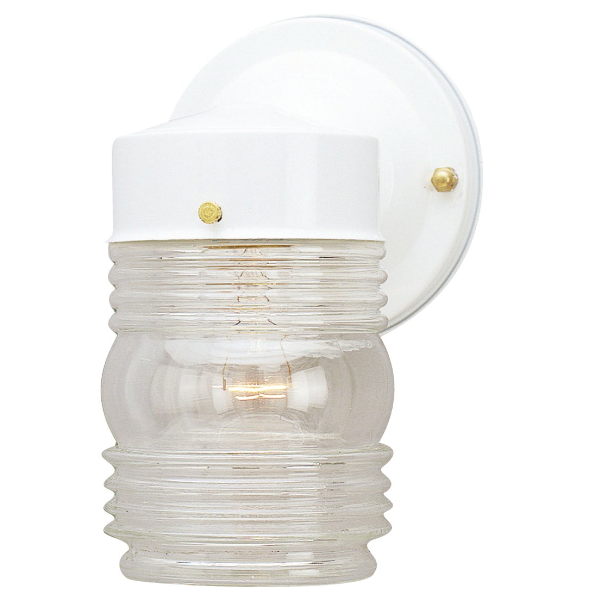 Home Impressions White Incandescent Type A Outdoor Wall Light Fixture