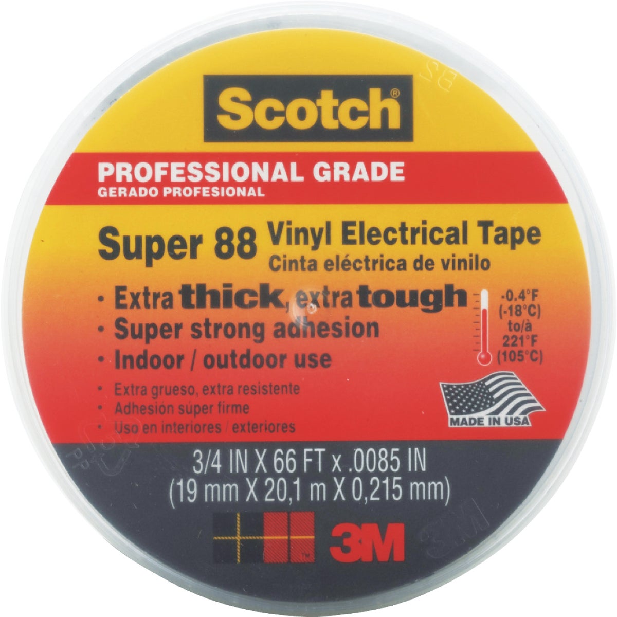 Scotch Weather Resistant 3/4 In. x 66 Ft. Electrical Tape