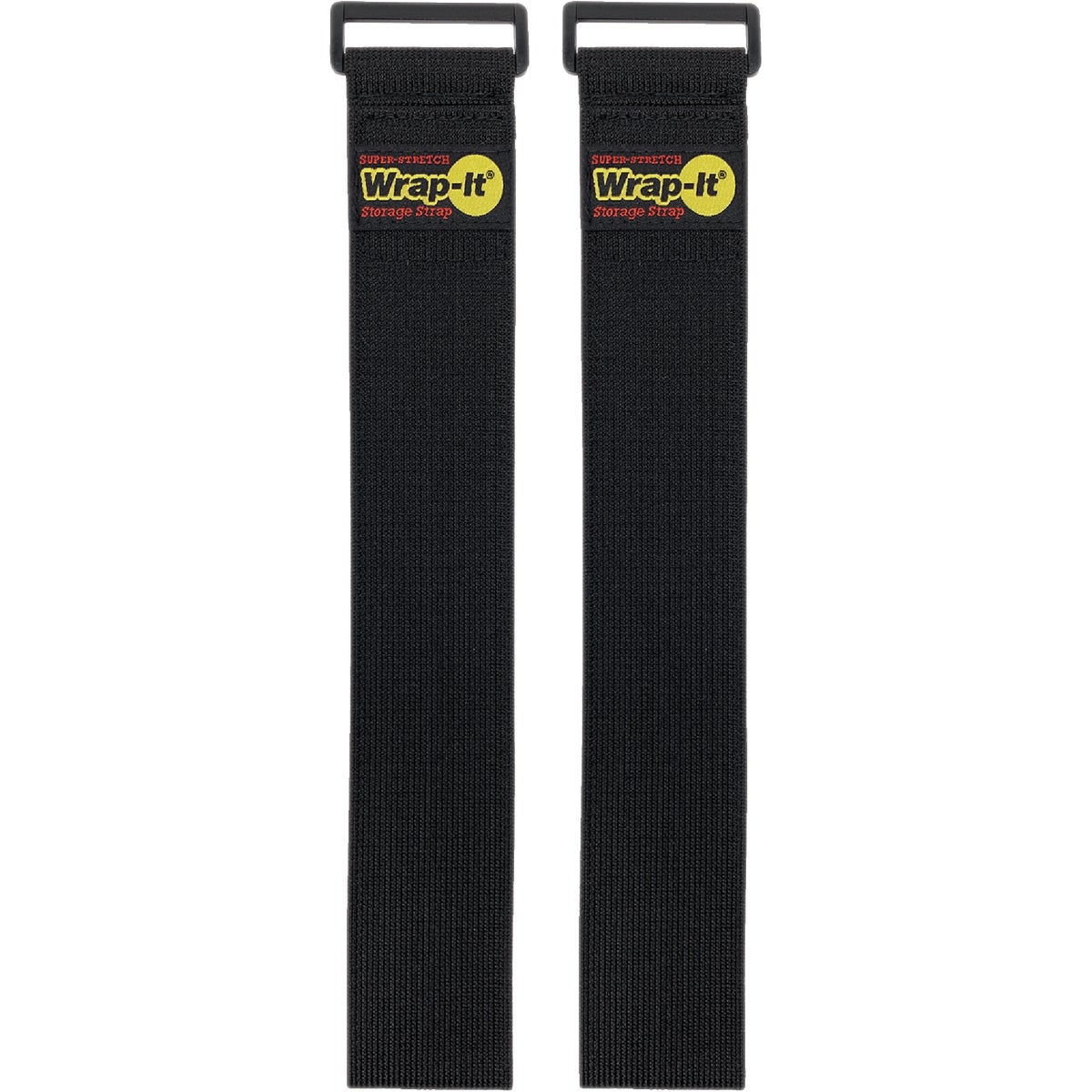 Wrap-It Storage Super-Stretch 24 In. x 2 In. Elastic Hook & Loop Cinch Straps (2-Pack)