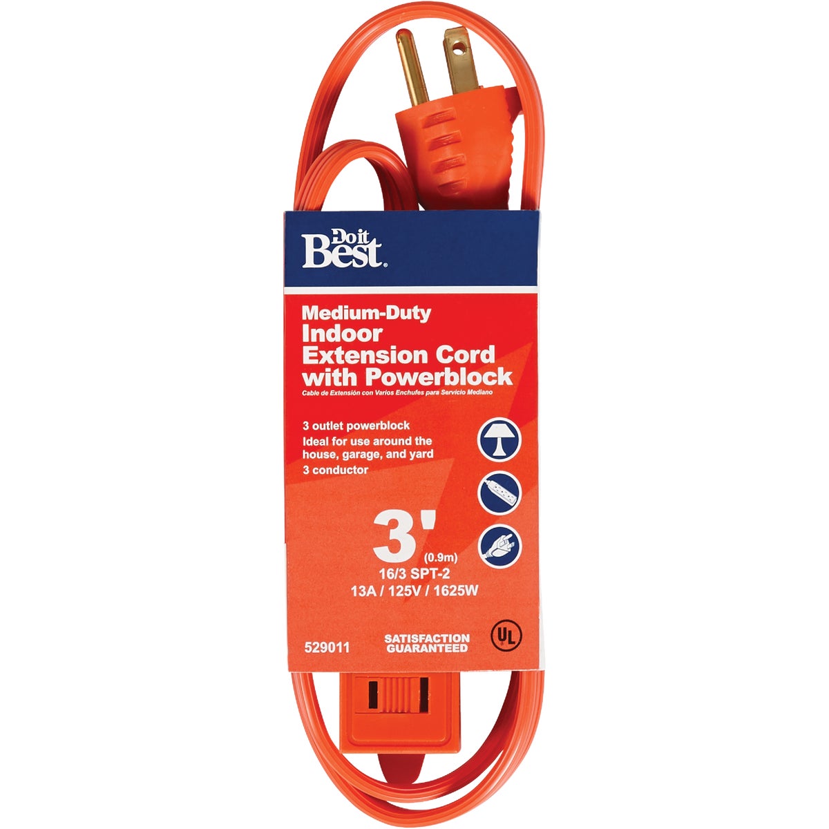 Do it Best 16/3 Triple Tap Extension Cord