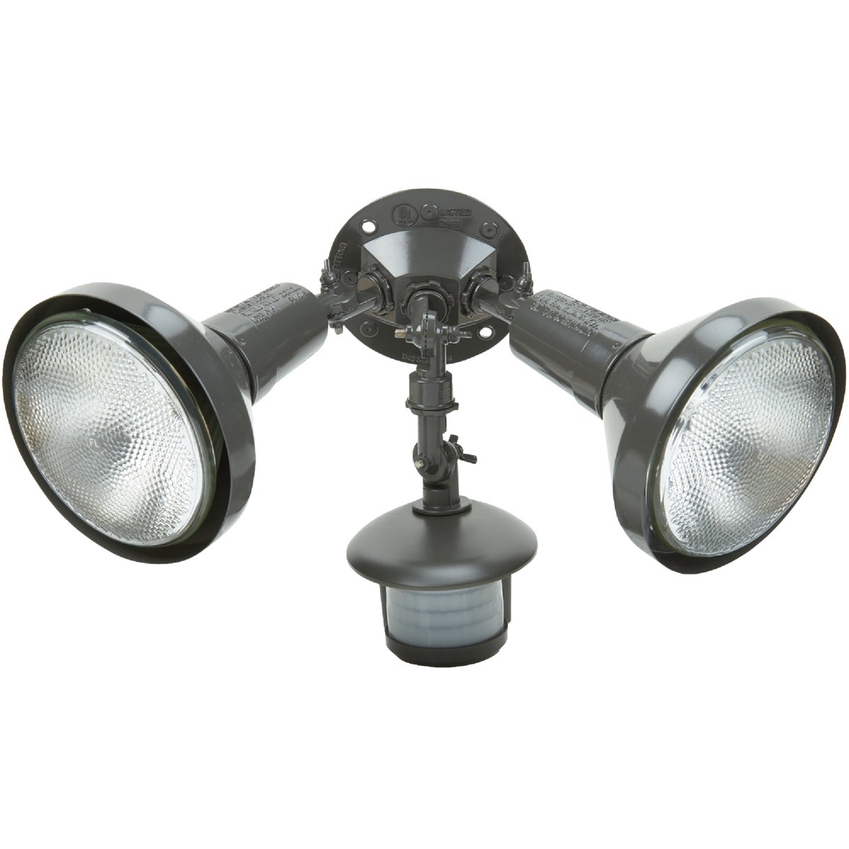 Bronze Motion Sensing Dusk To Dawn Incandescent Floodlight Fixture