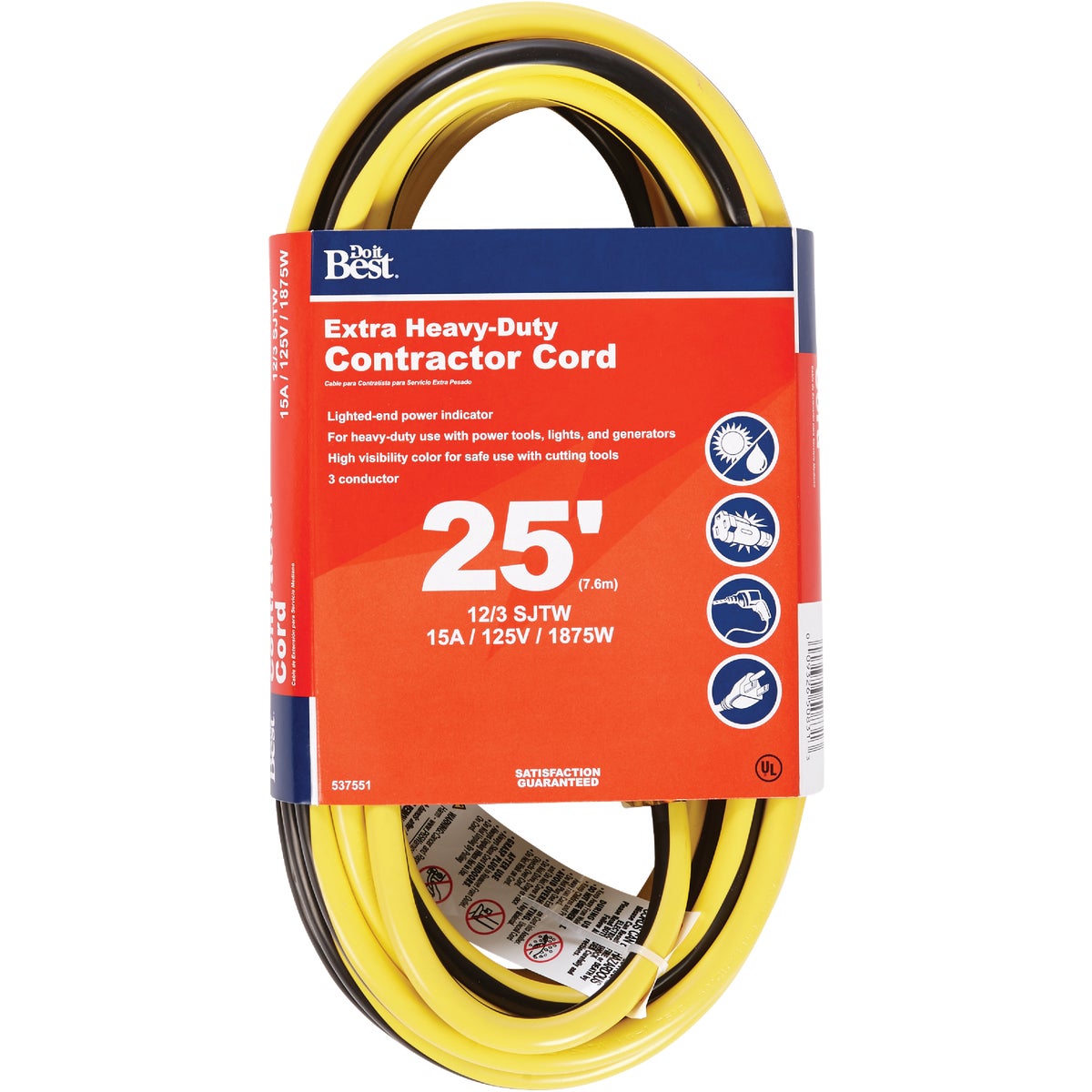 Do it Best 12/3 Extra Heavy-Duty Contractor Extension Cord