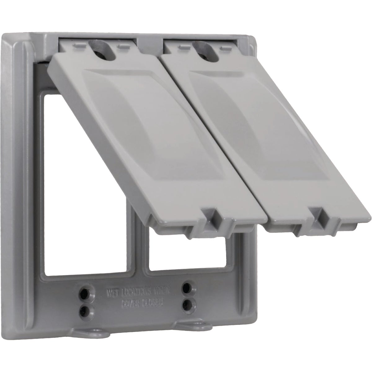 Southwire 2-Gang 16-In-1 Vertical Gray Cover