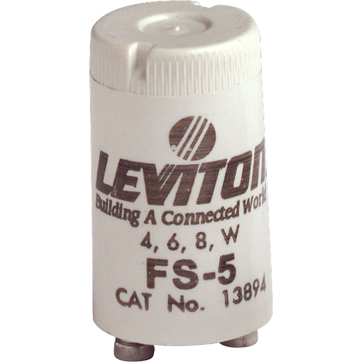 Leviton 4W/6W/8W 2-Pin T8 FS-5 Fluorescent Starter