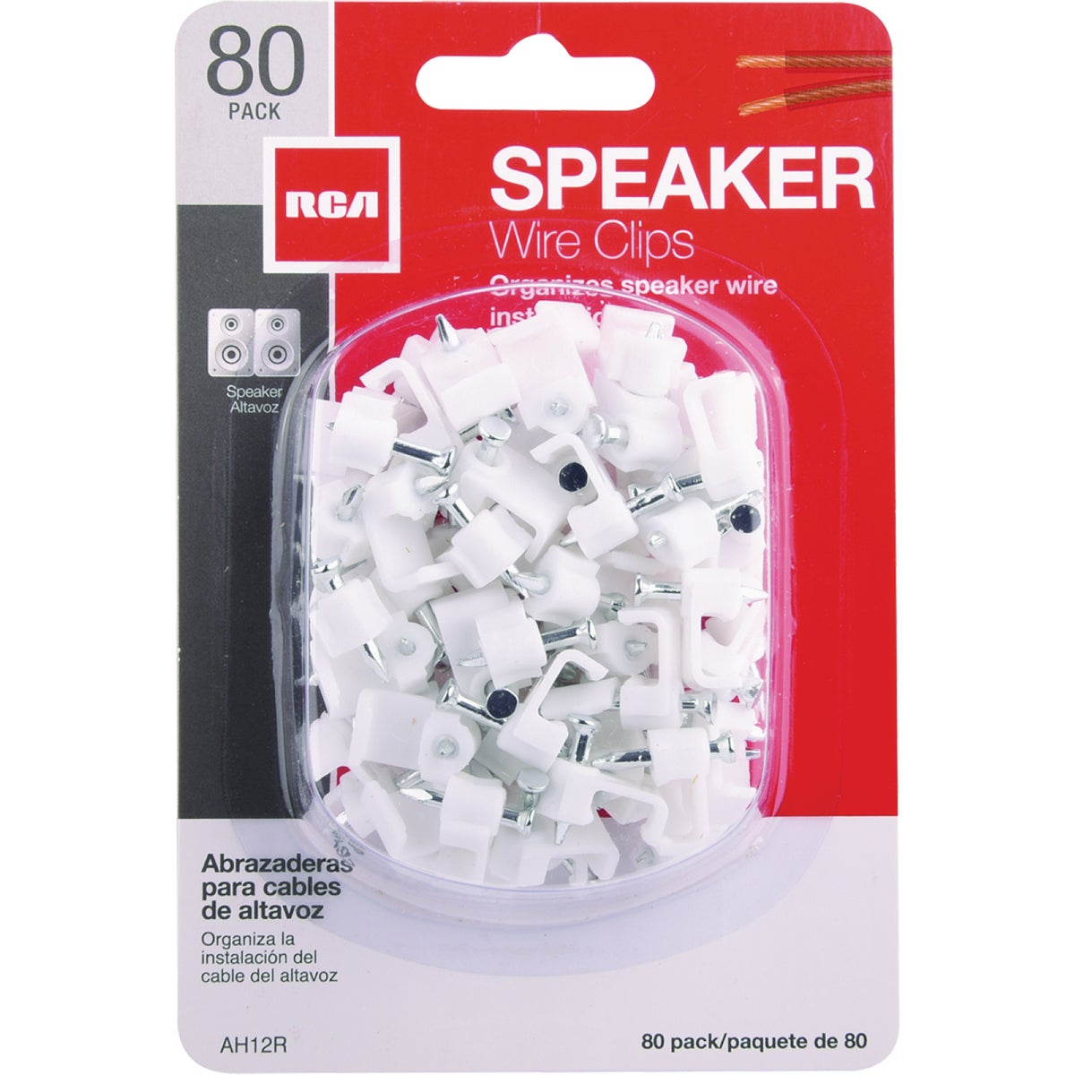 RCA Speaker Wire Clips (80-Pack)
