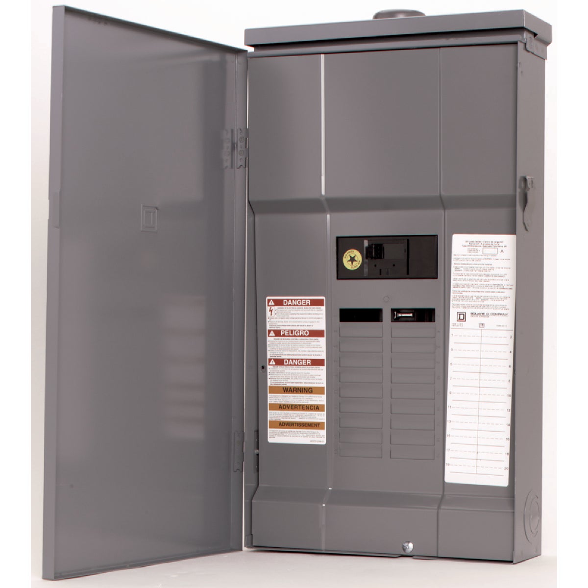 Square D QO 200A Outdoor Main Breaker Plug-on Neutral Load Center