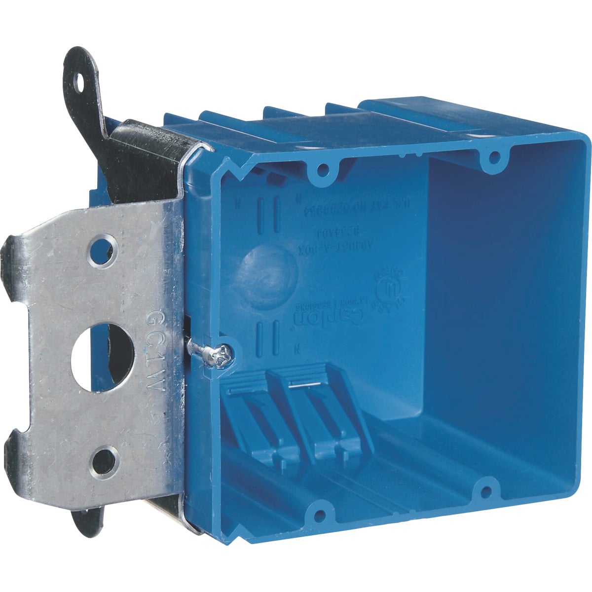 Carlon 2-Gang PVC New Work Adjustable Wall Box, 34 Cu. In.