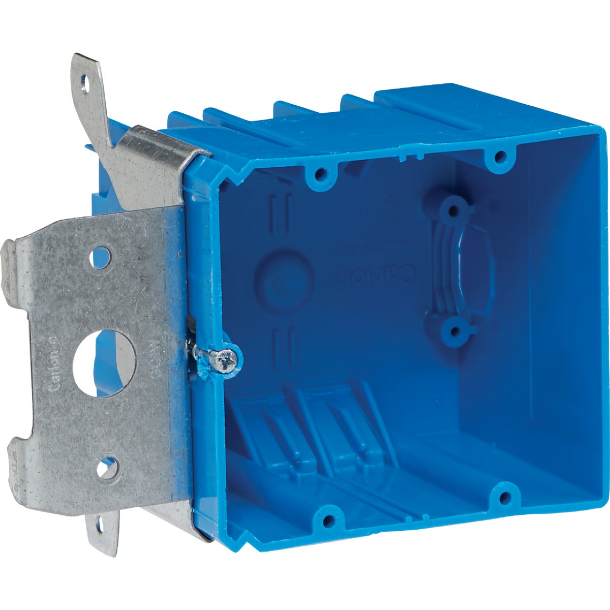 Carlon 2-Gang PVC Molded Old Work Dual Voltage Wall Box, 18 Cu. In.