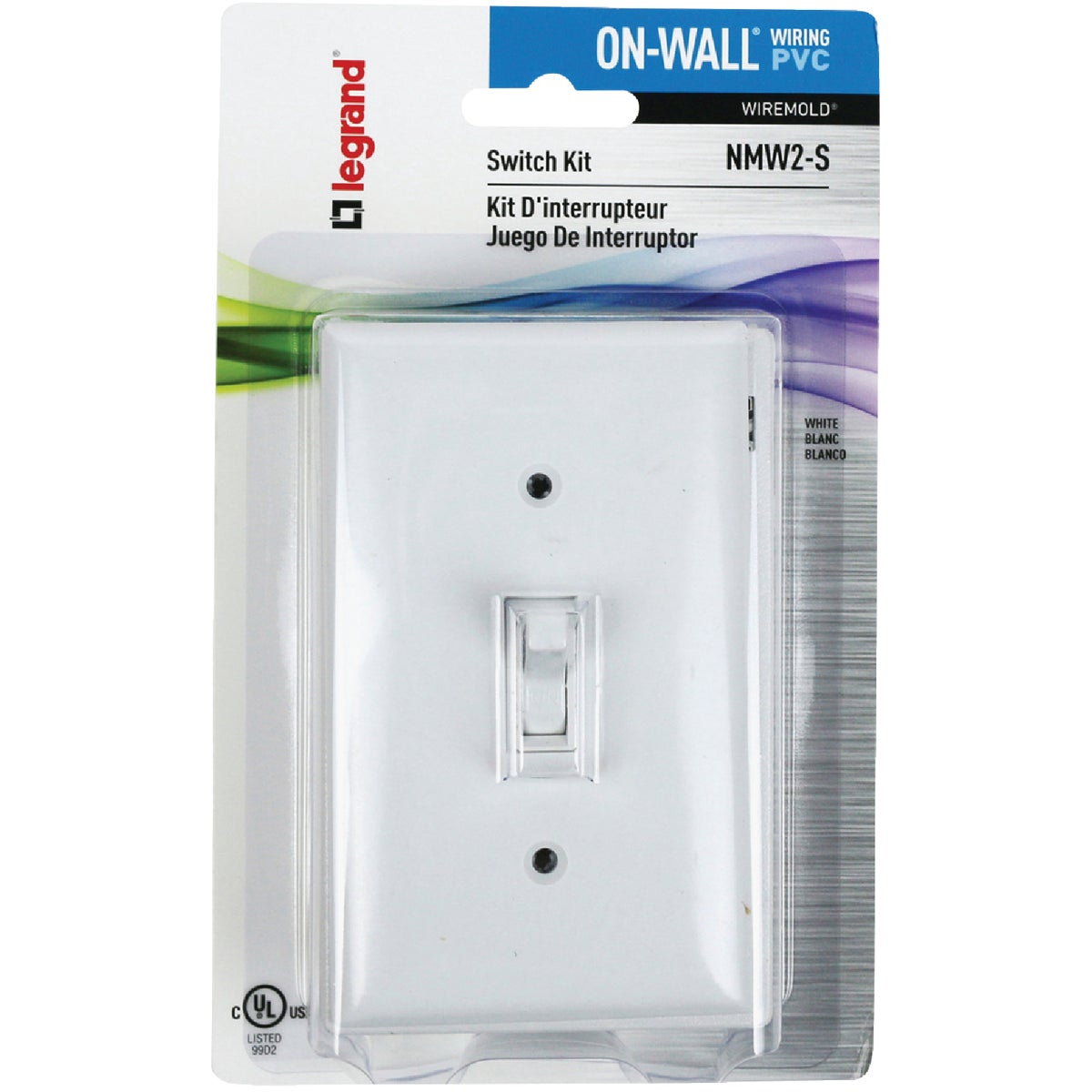 Wiremold On-Wall White PVC 1 In. Switch Kit