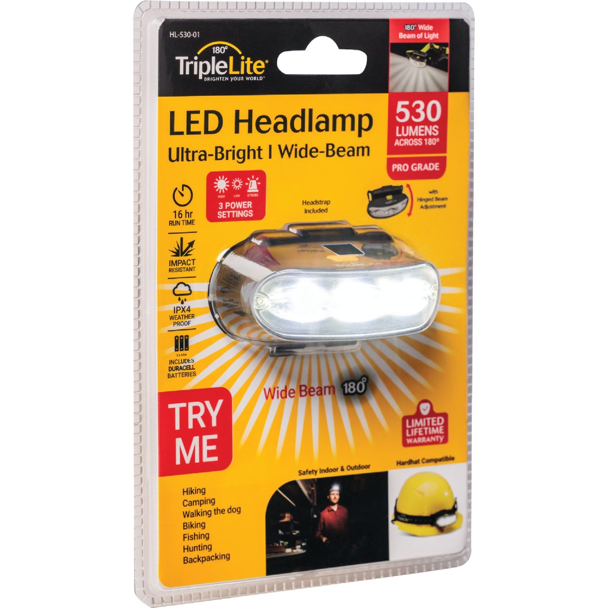 TripleLite 530 Lm. 180 Deg LED Headlamp