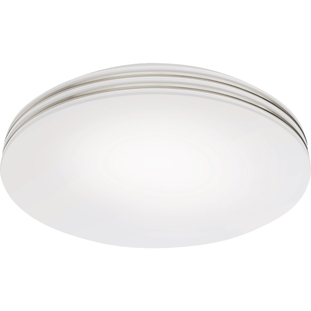 Feit 14 In. Chrome LED CCT Dimmable Dual Band Flush Mount Ceiling Light Fixture