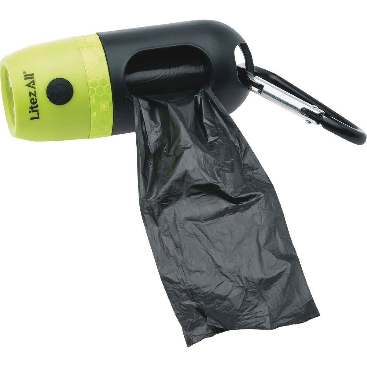 LitezAll 200 Lm. Rechargeable Dog Waste Bag Dispenser & LED Flashlight