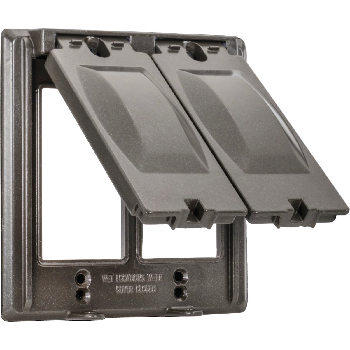 Southwire 2-Gang 16-In-1 Vertical Bronze Cover