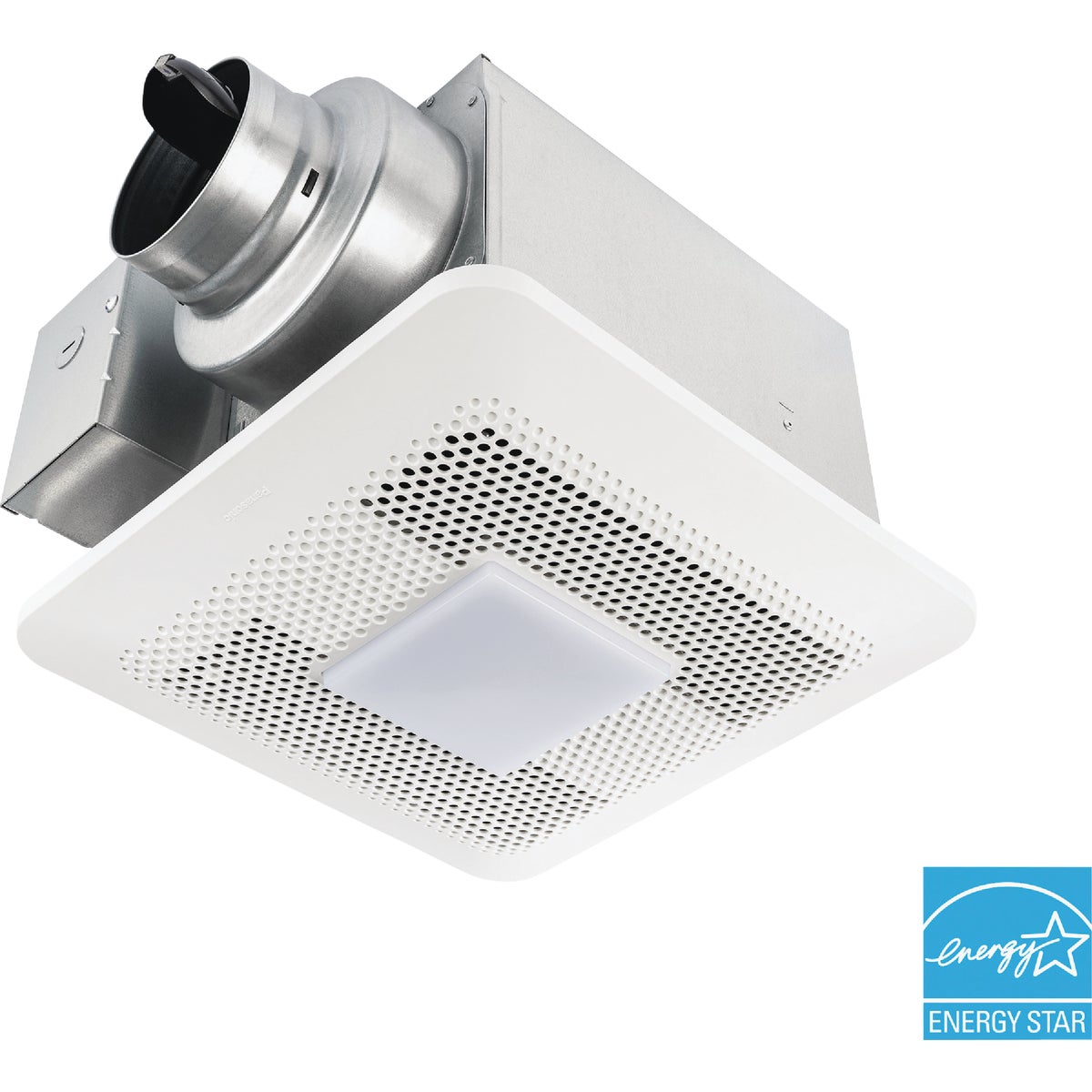 Panasonic Whisper Choice 80/110 CFM 0.3/0.4 Sones 120V Auto Bath Exhaust Fan with LED Light