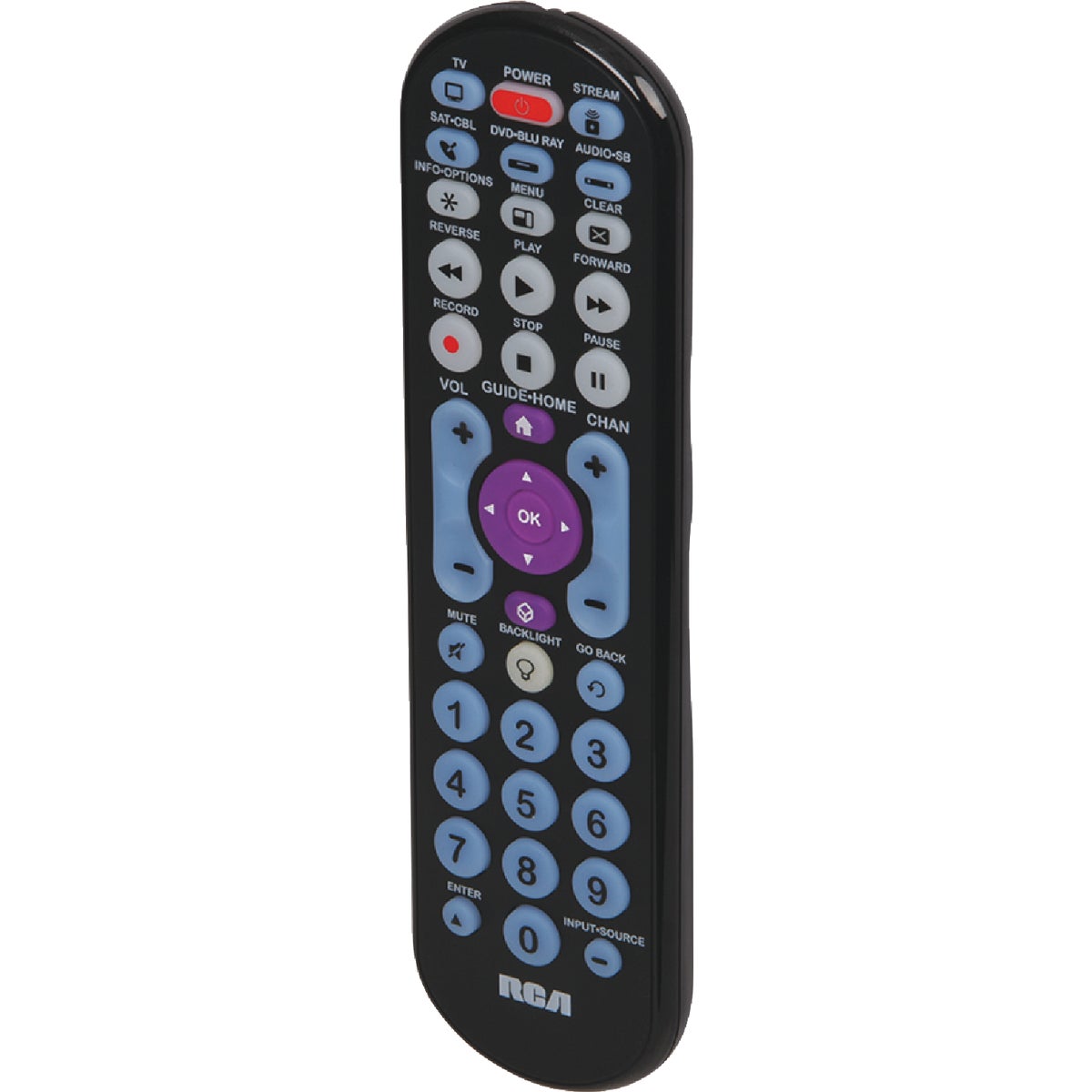 RCA 5-Device Universal Black Big Button Remote Control