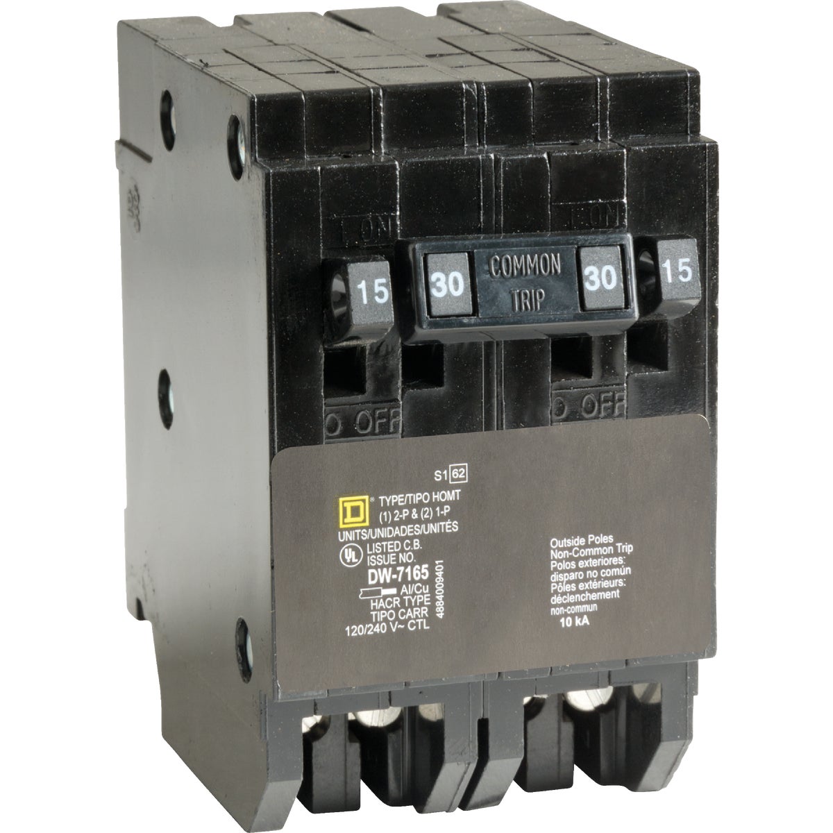 Square D Homeline Quad Tandem Circuit Breaker