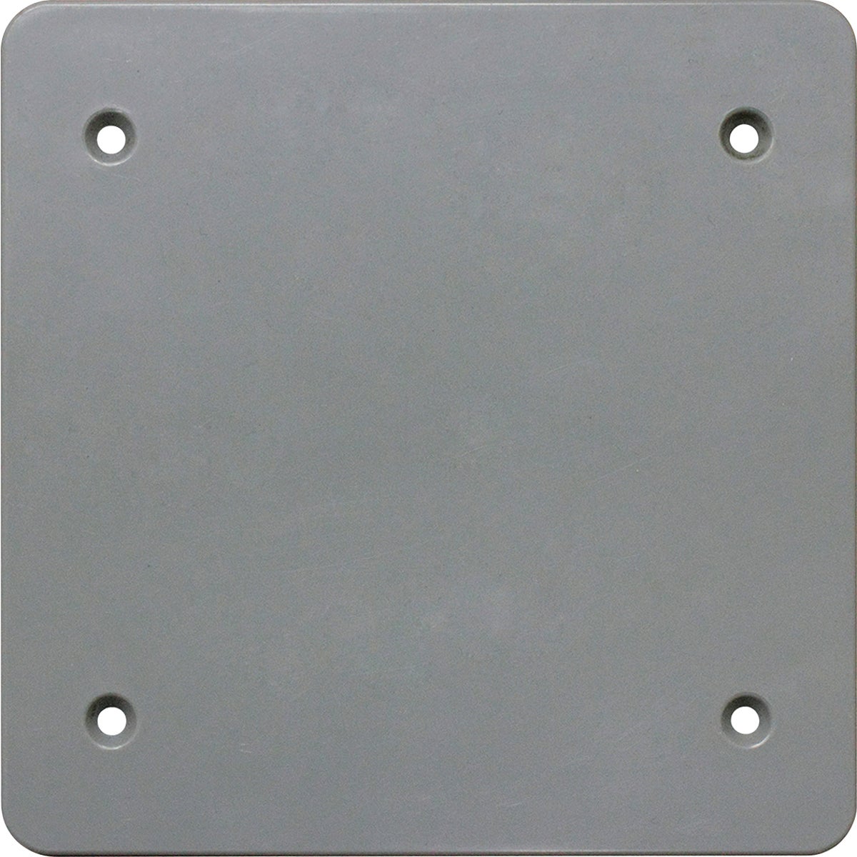 Southwire Double Gang Gray Non-Metallic Weatherproof Blank Cover