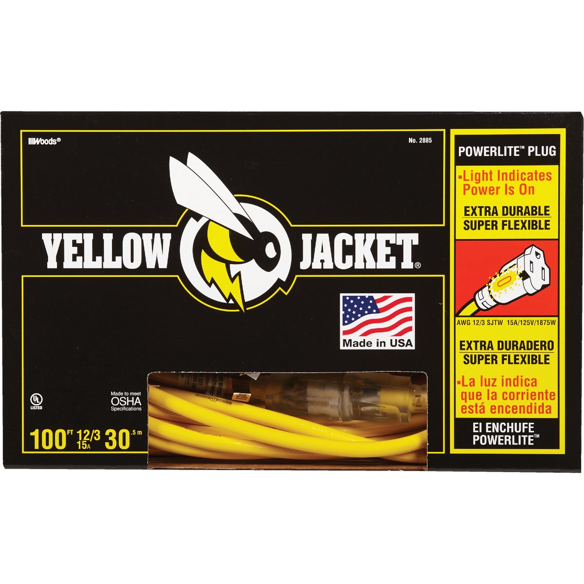 Yellow Jacket 12/3 Extension Cord