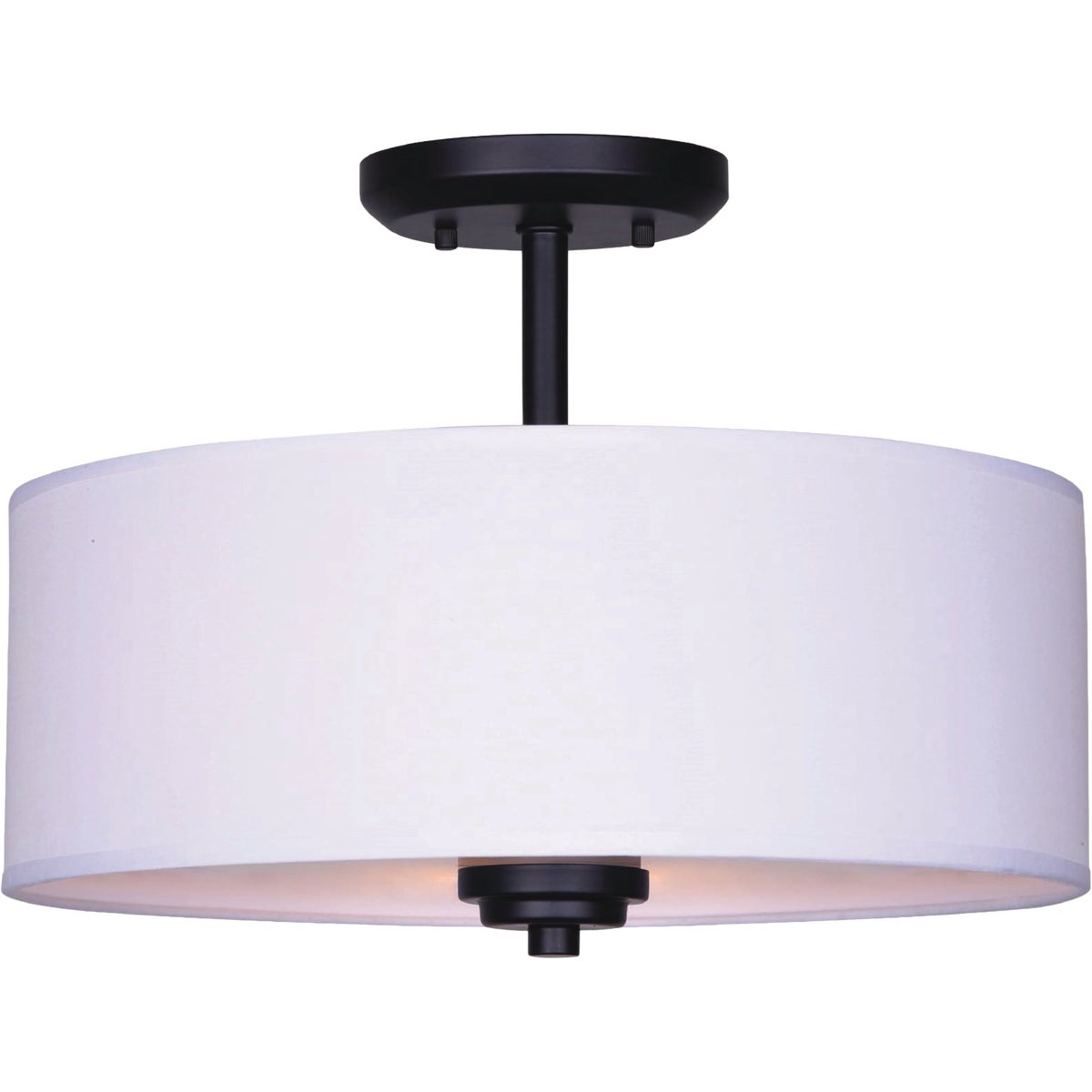 Canarm Black Semi Flush Fabric Shade