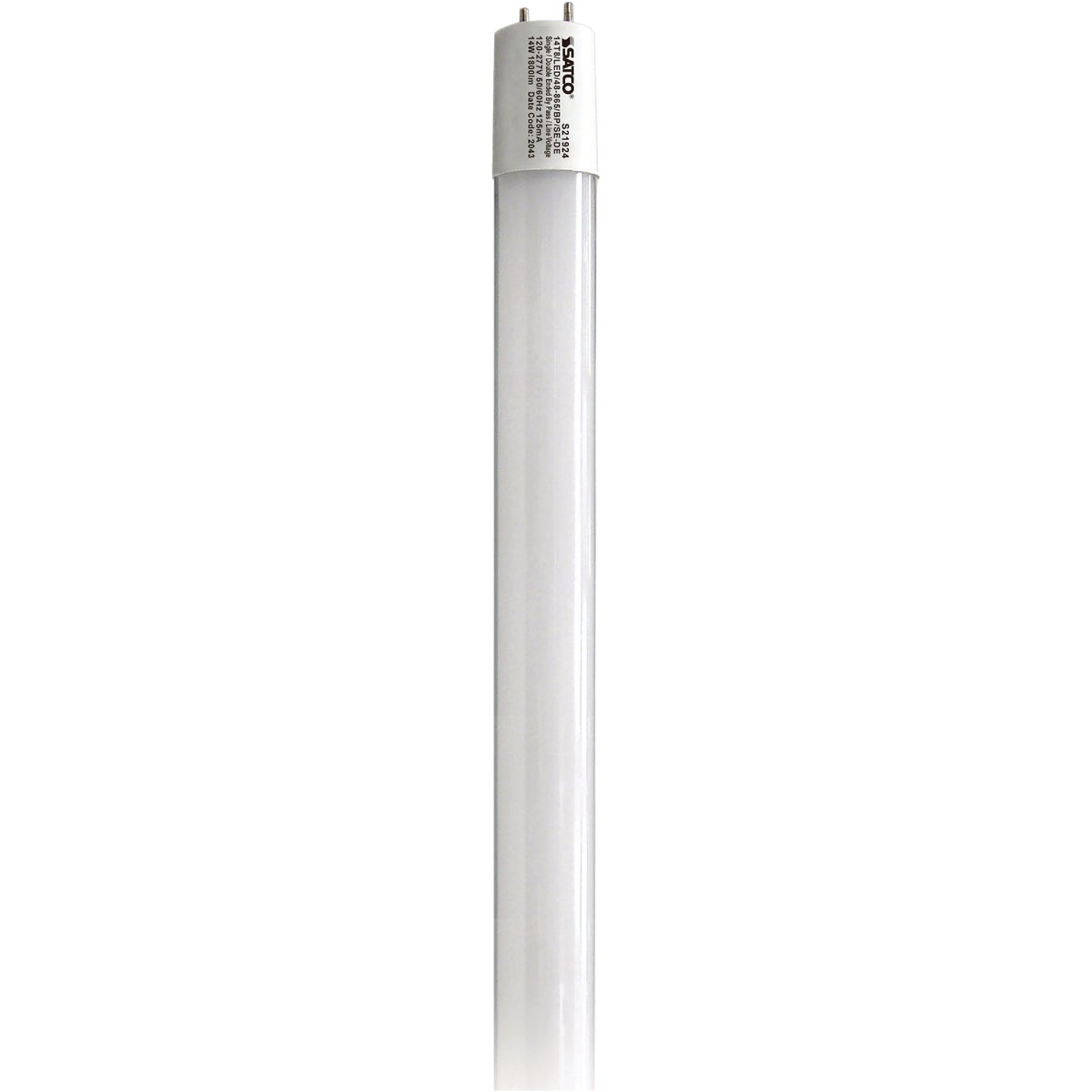 Satco 32W Equivalent 48 In. Daylight T8 Bi-Pin Ballast Bypass LED Tube Light Bulb