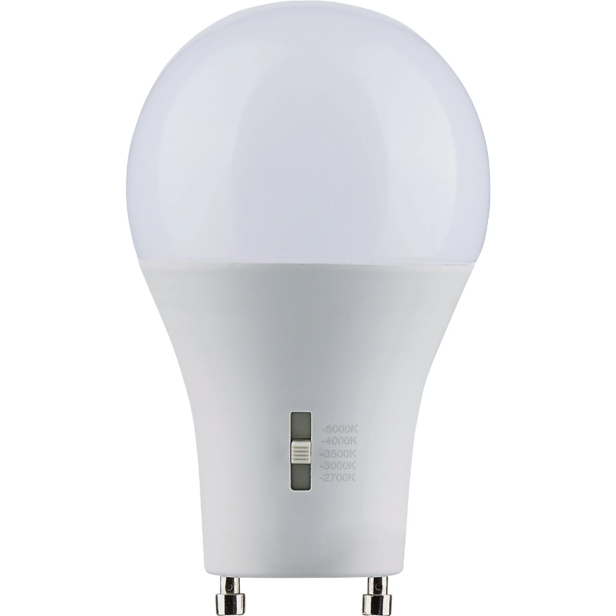 Satco 75W Equivalent 5CCT-Selectable A19 GU24 Base Dimmable Traditional LED Light Bulb