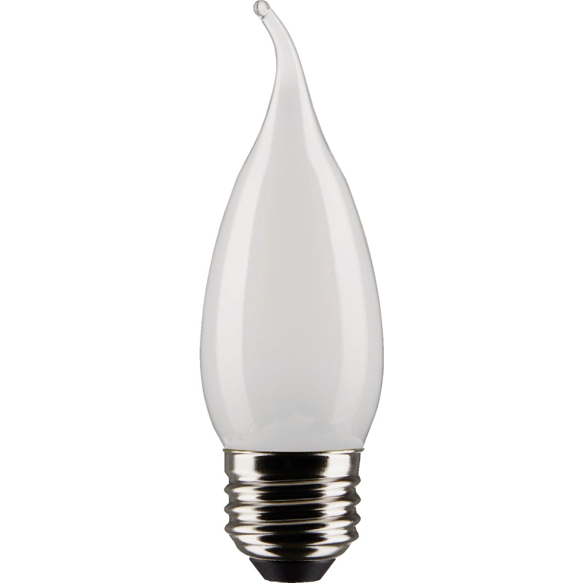 Satco 40W Equivalent Warm White Frosted CA10 Medium LED Decorative Light Bulb (2-Pack)