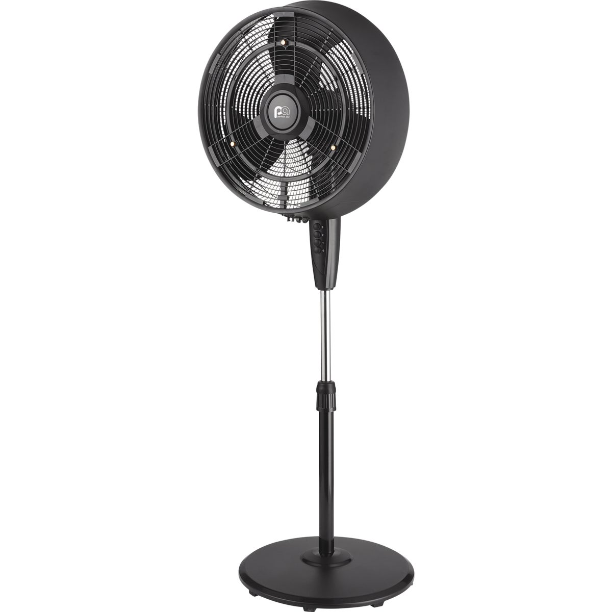 Perfect Aire 18 In. 3-Speed Black Oscillating Outdoor Misting Fan