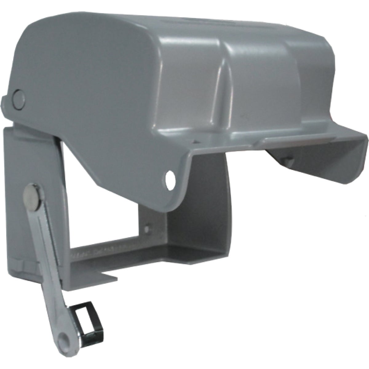 Southwire Single Gang Gray Metallic Horizontal While In-Use Extra-Duty Rated Multi-Use Cover