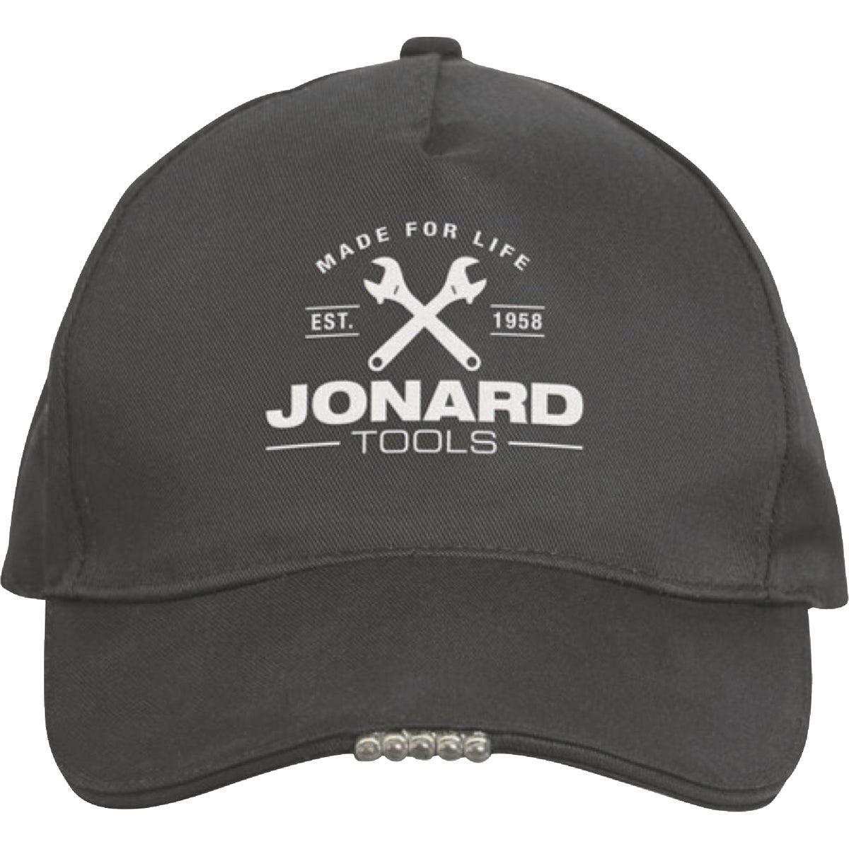 Jonard Tools Gray Adjustable Baseball Cap with LED light