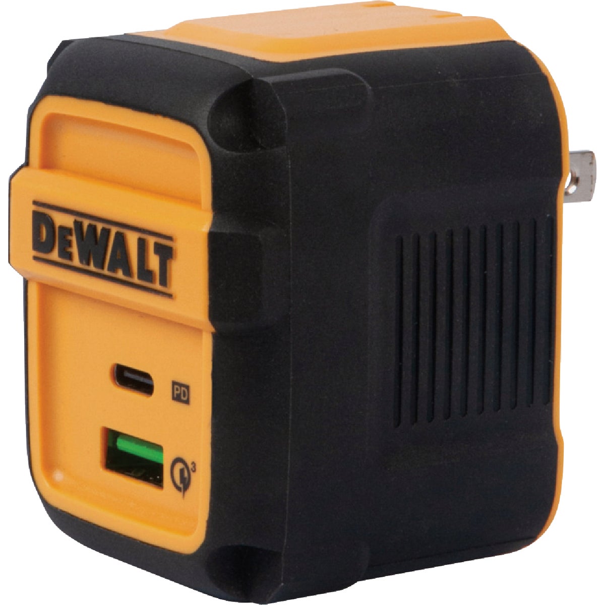 DEWALT 2-Port Type C 30W & USB-A QC 3.0 Wall Charger