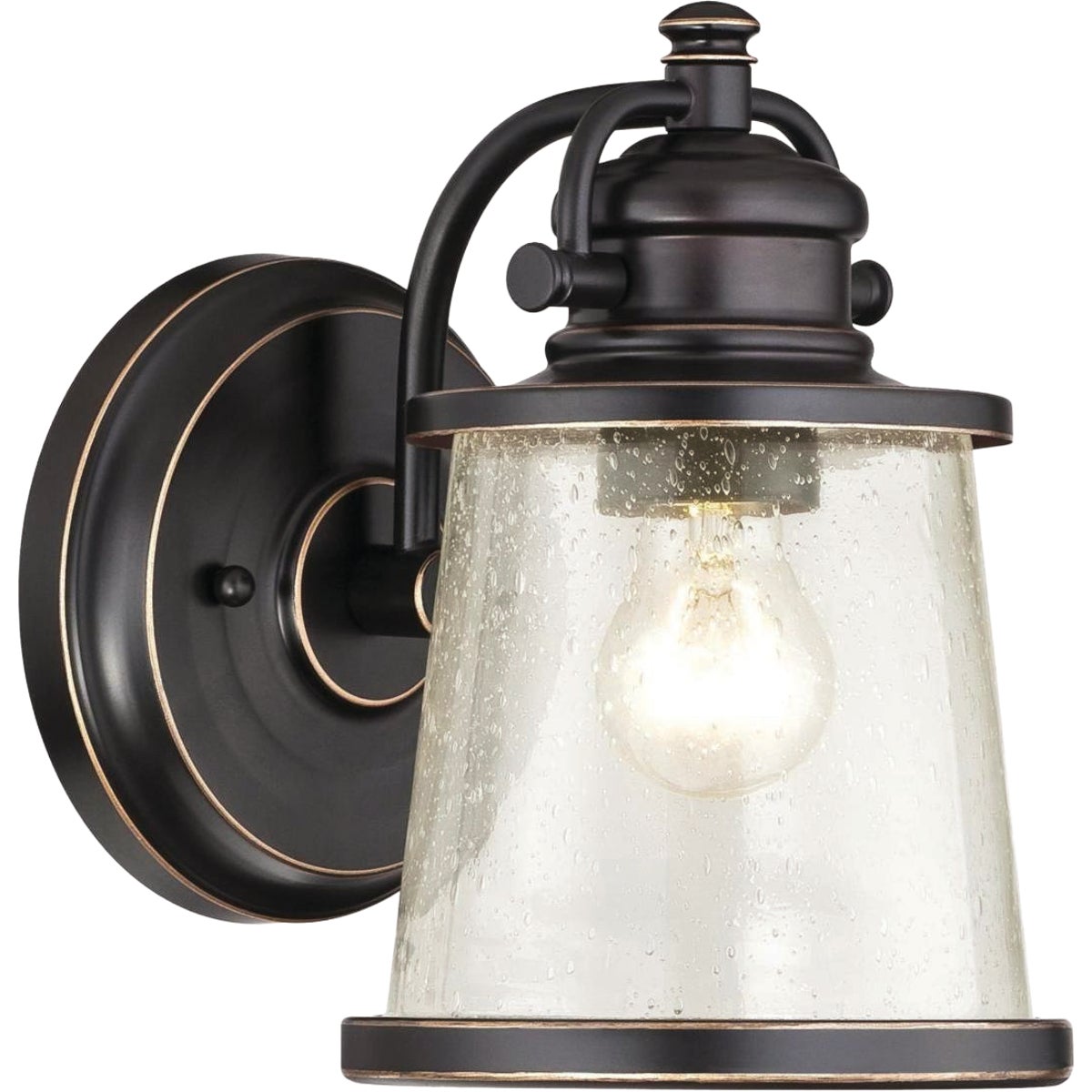 Westinghouse Emma Jane 1-Light Amber Bronze Outdoor Wall Lantern