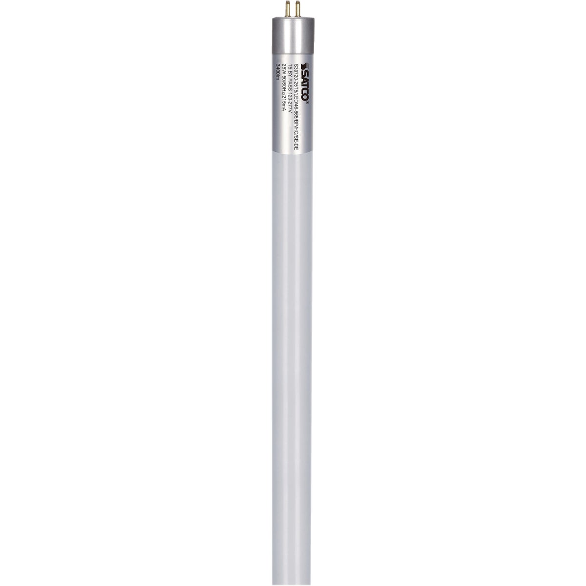 Satco 54W Equivalent 48 In. Daylight T5 Bi-Pin Ballast Bypass LED Tube Light Bulb