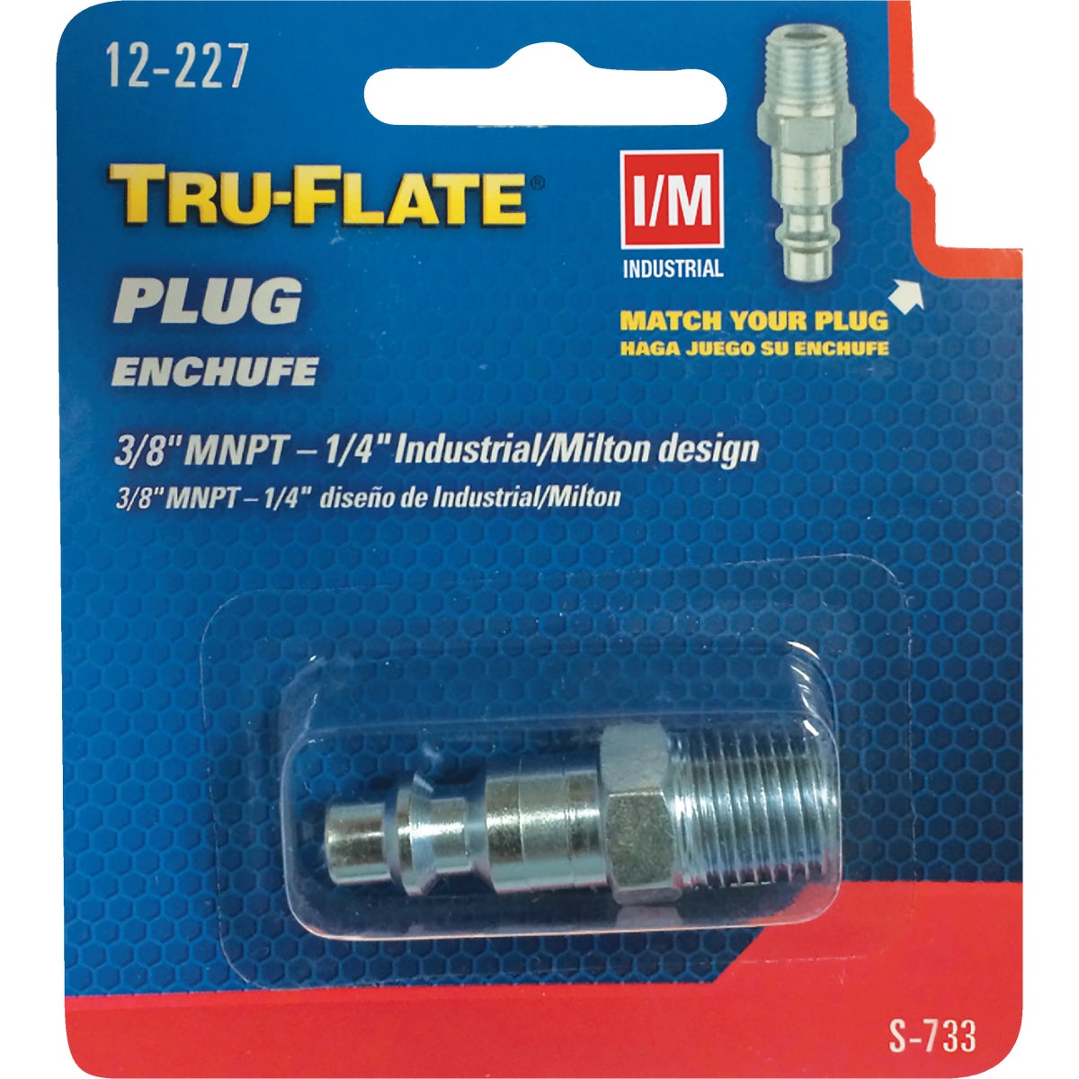 Tru-Flate 1/4 In. Body Series I/M-Industrial Plug