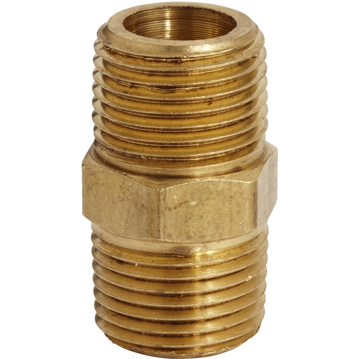 Milton Brass Hex Nipple Coupler