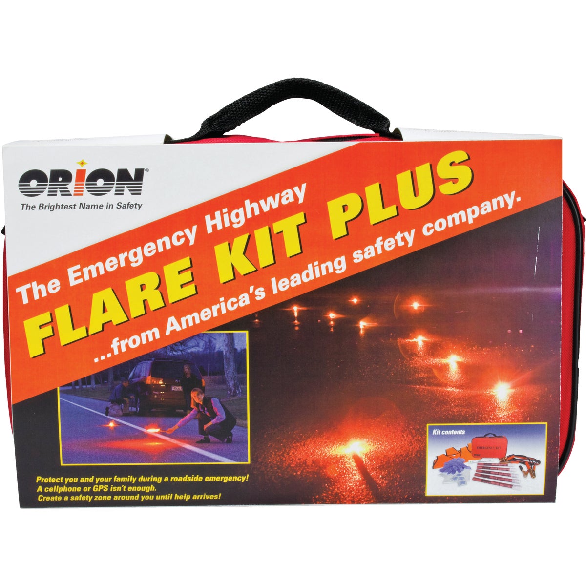 Orion Flare Kit Plus Emergency Road Kit (19-Piece)