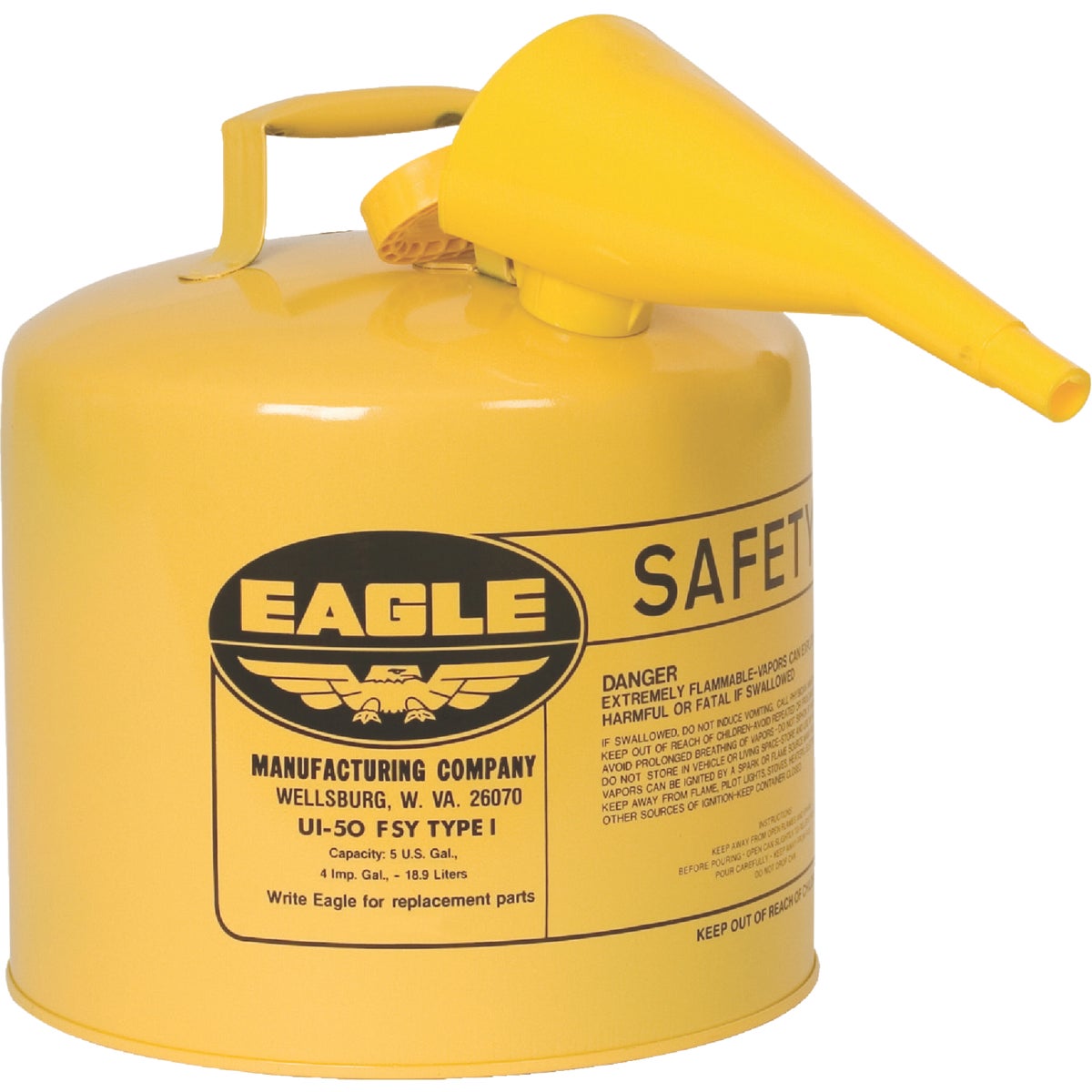 Eagle Type I Safety Fuel Can