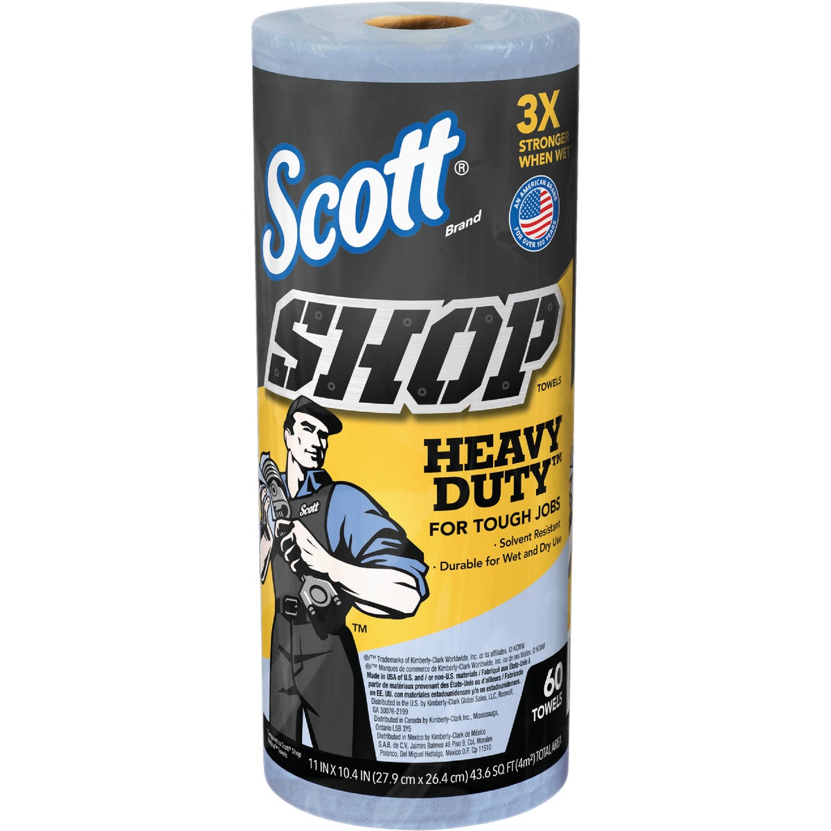 Scott Pro 11 In. W x 10.4 In. L Disposable Heavy-Duty Shop Towel (60-Count)